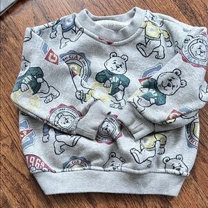 GAP Kids Gray Bear Graphic Sweatshirt
